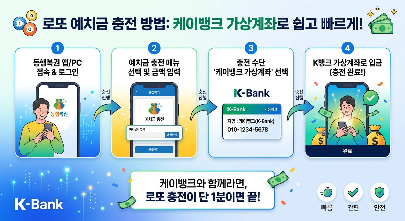 로또 예치금 충전 방식 상세 비교 테이블