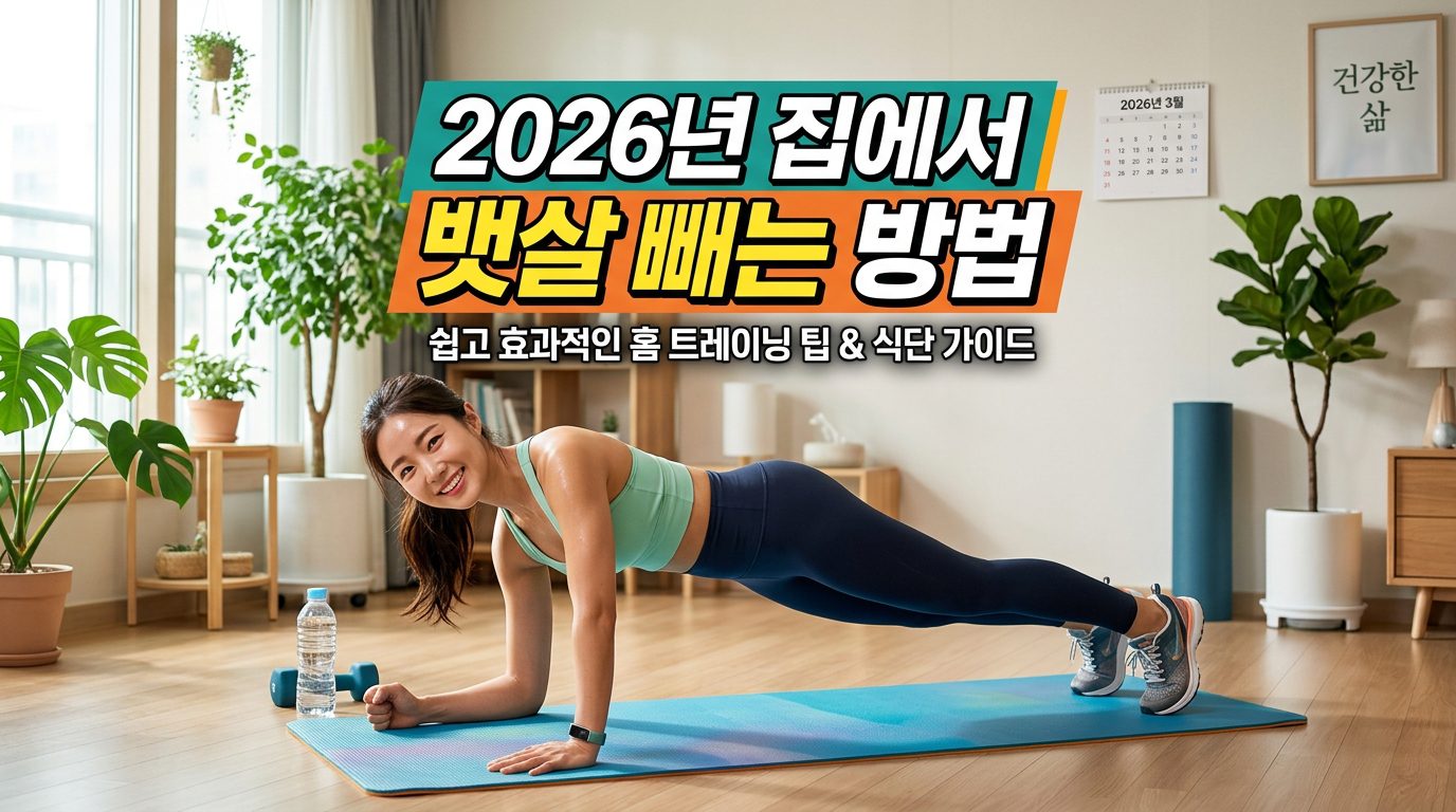 2026년 집에서 뱃살뺴는 방법 핵심 가이드