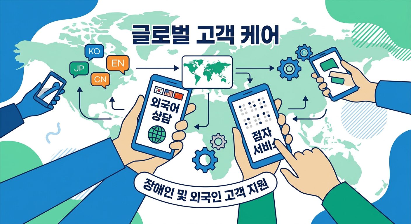 현대카드고객센터 다문화 외국인 및 교통약자 배려형 서비스 상담 컨셉