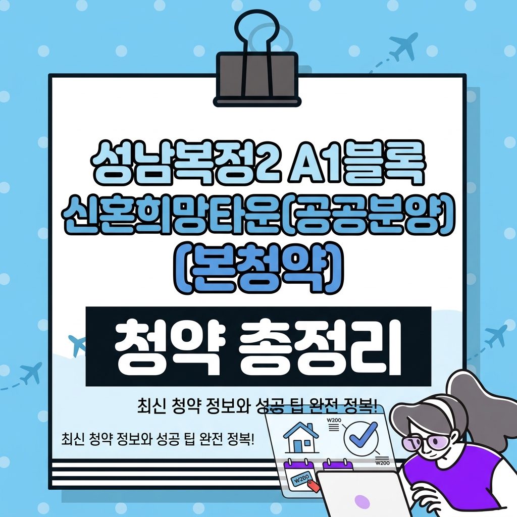 성남복정2 A1블록 신혼희망타운(공공분양)(본청약) 청약