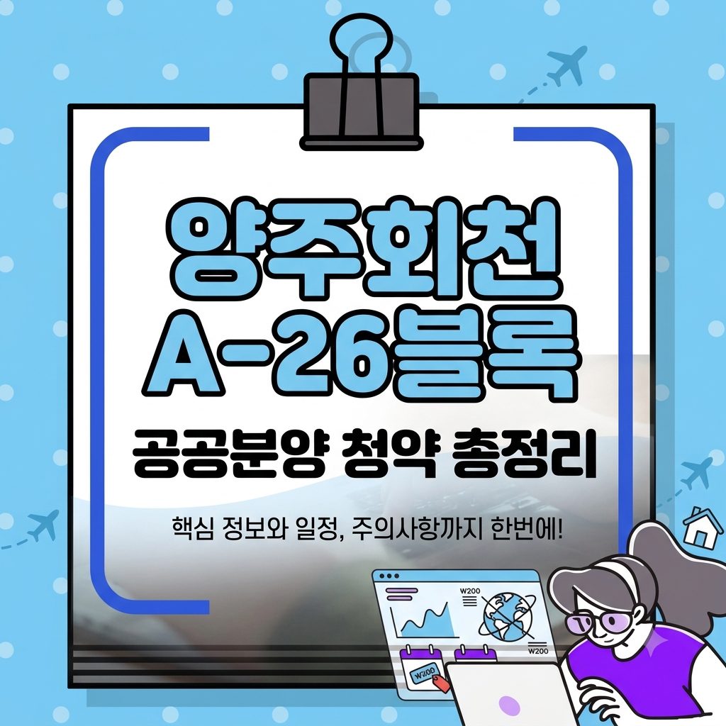 양주회천지구 A-26블록 공공분양주택 청약